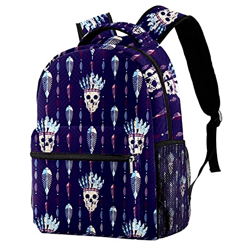 Sac à dos voyage multicolore avec motif chat mexicain pour fille et garçon