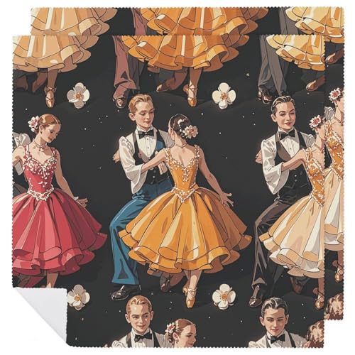 Servilletas de Tela Pequeñas con Patrón Floral 2 Pzas miniatura 1
