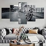 baixiangguo Motocicleta De La Calle De La Ciudad Cuadros Dec