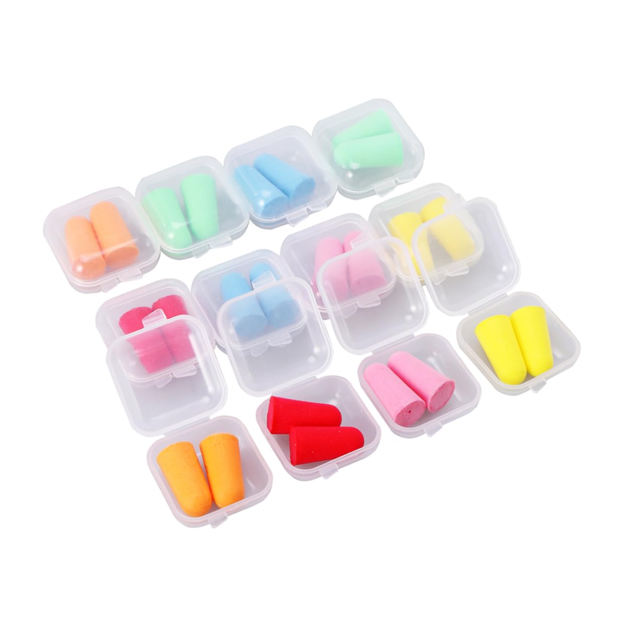 MOLUCKFU Hearing Protection Ear Plugs Noise Reduction for Work Travel Soft Sponge 12 Boxes Set