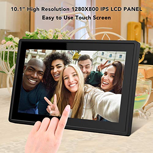 Feelcare 10.1 Inch 16Gb Smart Wifi Digital Picture Frame, Send Photos Or Small Videos From Anywhere, Touch Screen, 800X1280 Ips Lcd Panel, Portrait And Landscape(Black) #TOP3