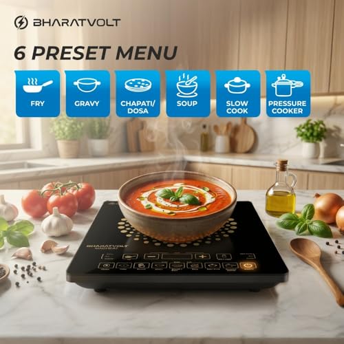 Image of Magheat 2100W Induction Cooktop | Crystalline Ceramic Glass | Feather Touch Control | 12 Preset Menus | Auto Pan Detection Sensor | 1-Year Product & 2-Year Coil Warranty | Kitchen Appliance