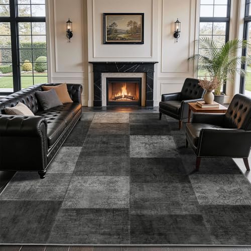 LIANLAM 8x10 Washable Area Rugs for Living Room and Bedroom,
