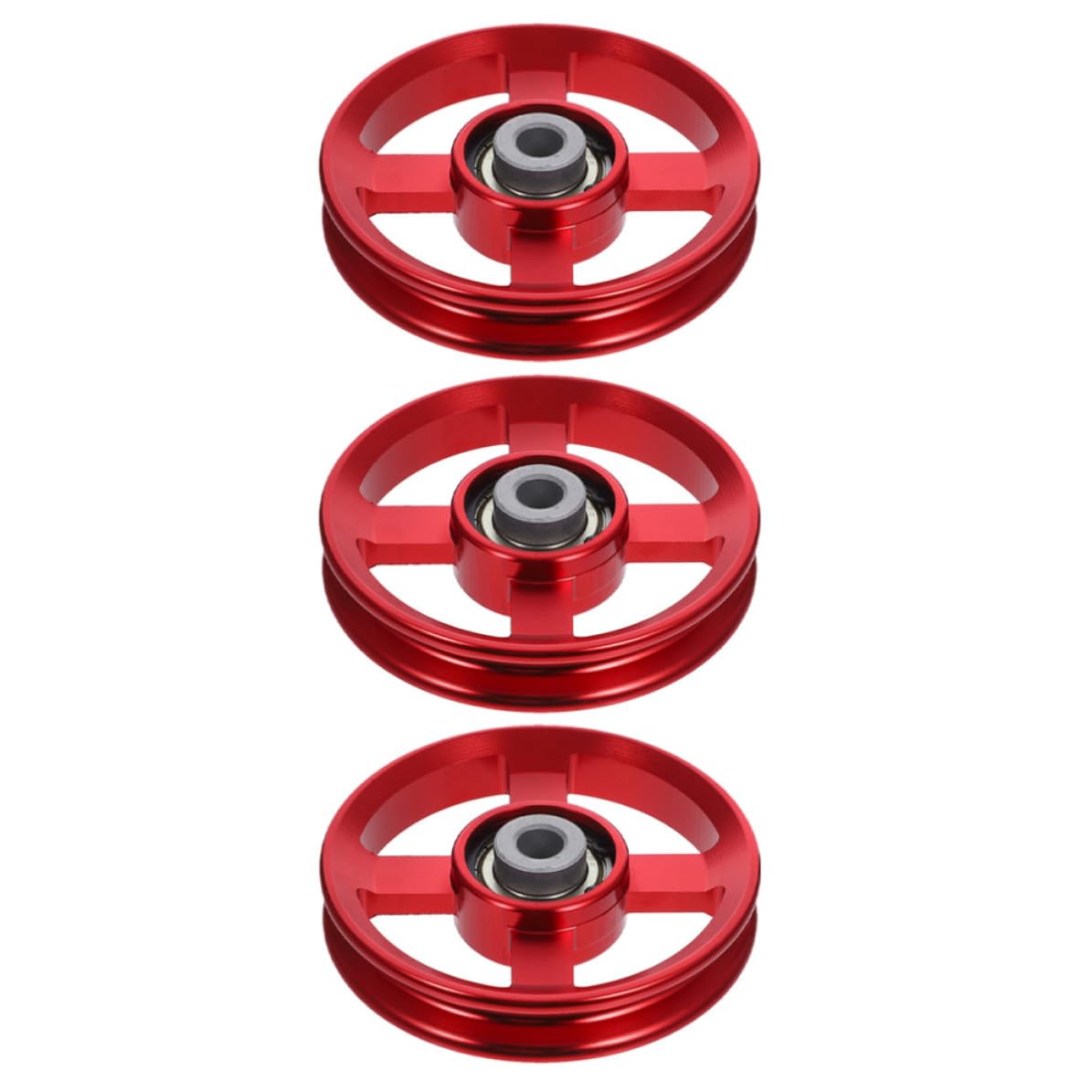 Didiseaon Polea de Soporte para Equipo de Fitness 95mm, 3 Piezas