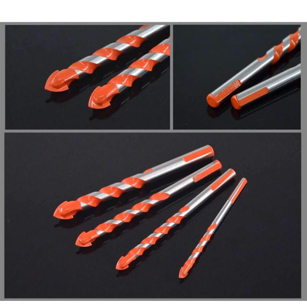 Juegos De Brocas Brocas De 5/7 Piezas Brocas De Aleación De Mango Triangular Brocas Multifuncionales Diámetro De Hoja De 6-12 Mm Para Agujero De Vidrio Cerámico Pared Cobalto-B