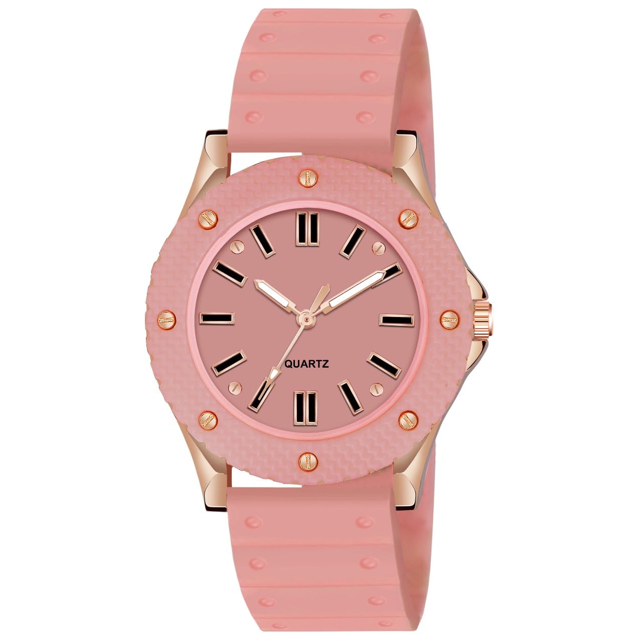 GOLDENIZE FASHION Multicolour Analog Dial 7 Variation for Womens & Girls Silicon Band Waterproof Ladies Gift Watch (Baby Pink) (B0D49M1XD5) Amazon Price History, Amazon Price Tracker