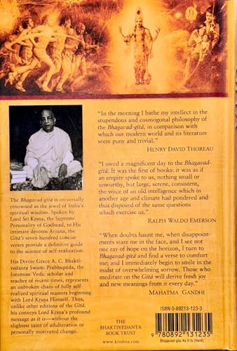 Bhagavad Gita As It Is, Premium US Edition, Sanskrit Verses alongwith Translation - Color illustrations, Bhaktivedanta Swami Purports (BBT US Edition) - image 2