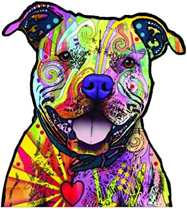 Enjoy It Dean Russo Pit Bull Car Stickers, Outdoor Rated Vinyl Sticker Decal for Windows, Bumpers, Laptops or Crafts