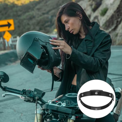 Soporte de visera de motocicleta en PC negro de excelente durabilidad 7
