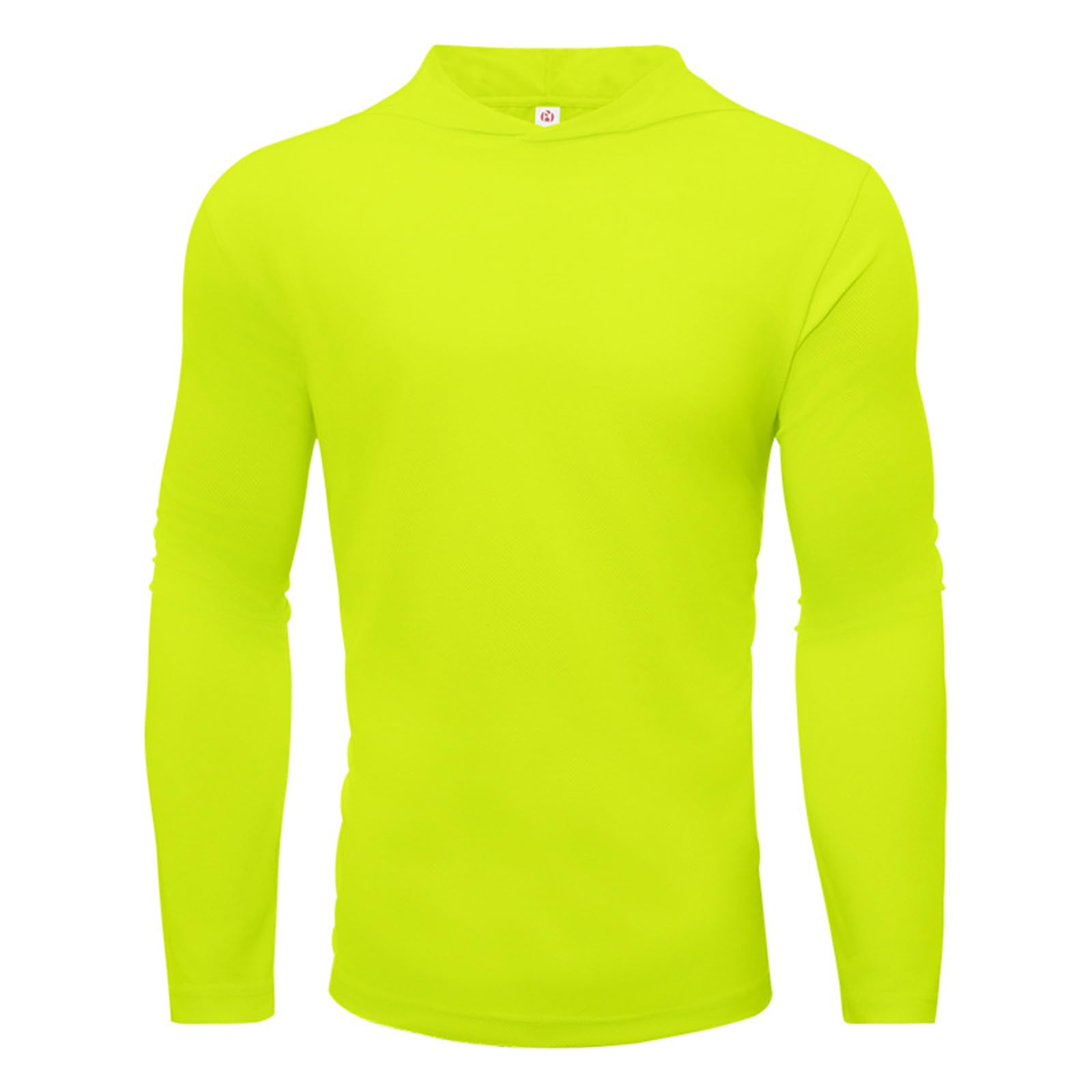 Paquete de 5 camisetas con capucha para hombre, con protección solar UPF 50+, de manga larga, de secado rápido, ligeras, para correr, entrenamiento, senderismo, pesca
