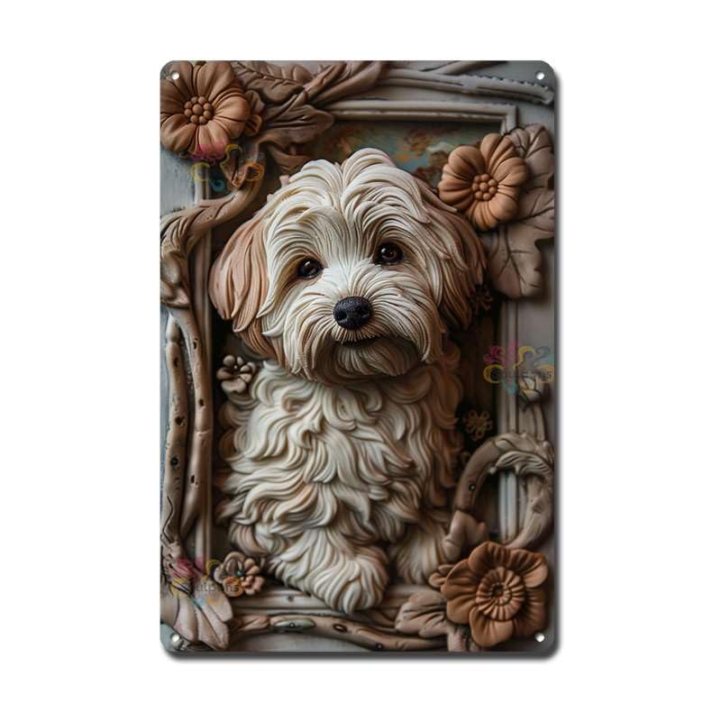 Decorative Havanese Tin Sign