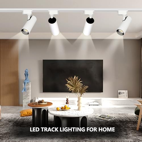 Bravsekai BS02 Track Lighting 12 Heads 4000K Natural White, Dimmable From 20%-100%, 30W Extra Bright Plug In Led Track Lighting Complete Kits thumb #8
