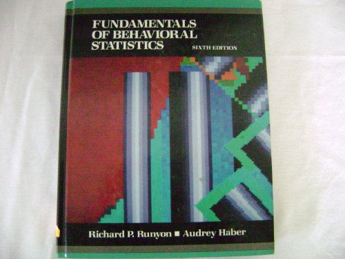 Fundamentals of behavioral statistics 0394366190 Book Cover