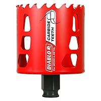 Vista 19 de Diablo Sierra perforadora de dientes de carburo para madera y metal - Se adapta con sistema de mandril Snap-Lock Plus, expulsión de enchufe sin