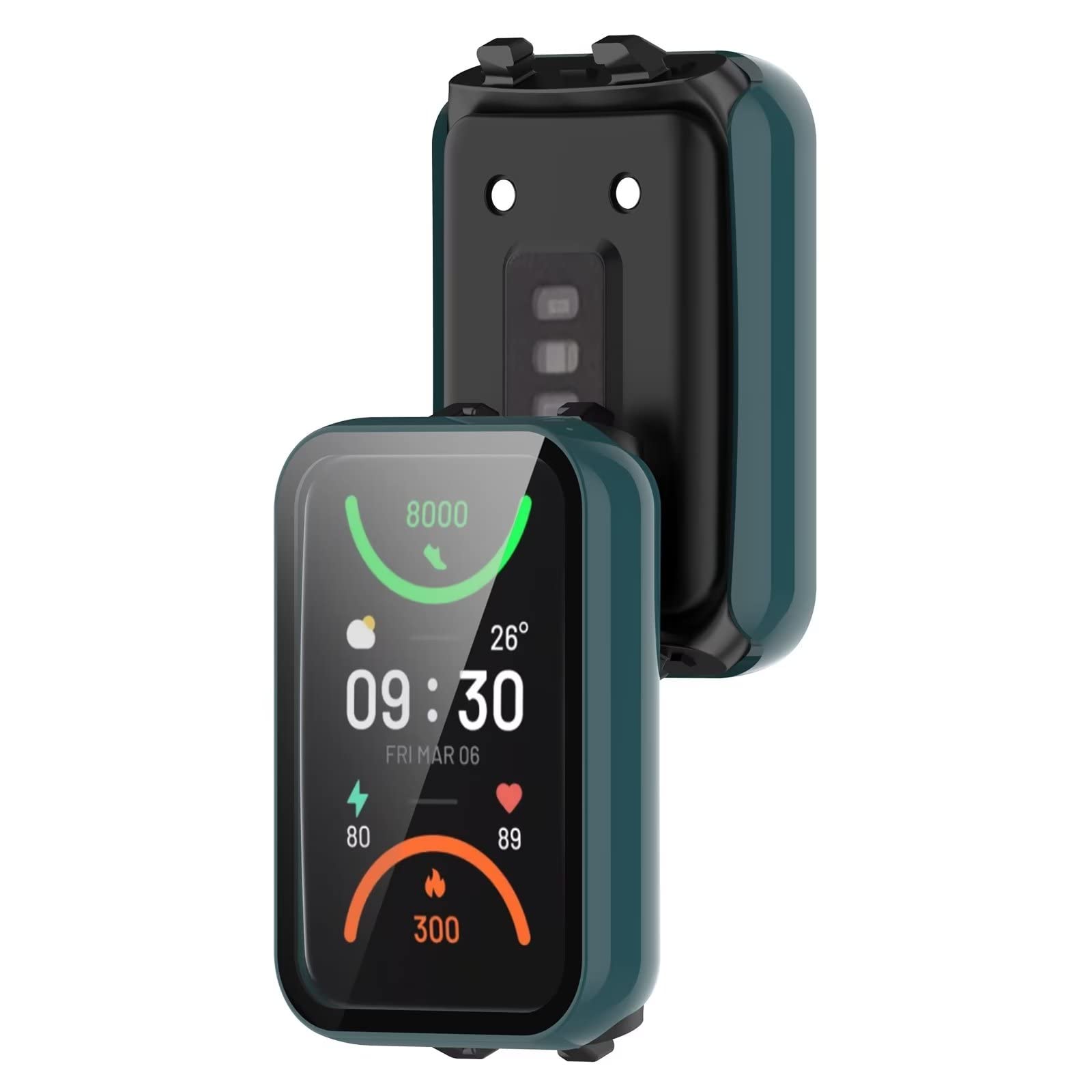 FTRONGRT Cover per Redmi Band 2, PC + Pellicola Temperata Schermo