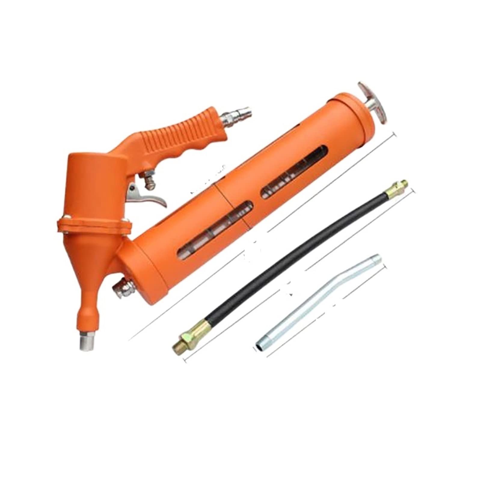 Pistola neumática de Mantequilla para tragaluces, Juego único, Juego Uniforme, Pistola de reabastecimiento de Combustible para locomotoras de excavación Boquilla engrasadora engrasadora(1)