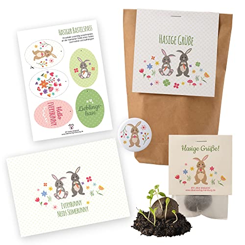 « Hasige Grü߻ - Sac surprise durable pour Pâques - Sac surprise de Pâques - Cadeau de Pâques - Cadeau de Pâques - Cadeau de Pâques - Surprise