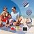 Lahome Outdoor Rug Waterproof 8x10,Large Reversible Plastic Straw Rug Portable Outdoor Balcony Rug for Patio,Lightweight Indoor Outdoor Carpet for Backyard Garden,Rainbow Blue
