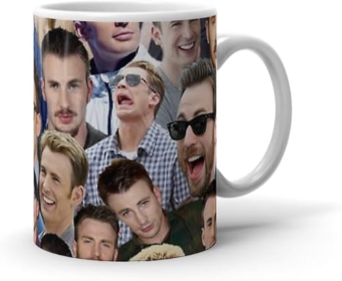 Miniatura 3 de Taza de café de cerámica blanca Chris Tea Boda Evans Cup Holidays Home Collage Cumpleaños Navidad Microondas Fiesta 15 11 Oz Lavavajillas