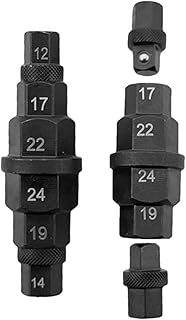 Motorcycles Hex Bit Socket | 12-24mm Precise Portable Compact Tool | Axle Nut Socket | for Bearing Nut Tire Wheel Fork Rea...