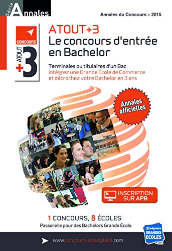 Annales Atout +3 concours 2015 : Sujets et corrigés officiels