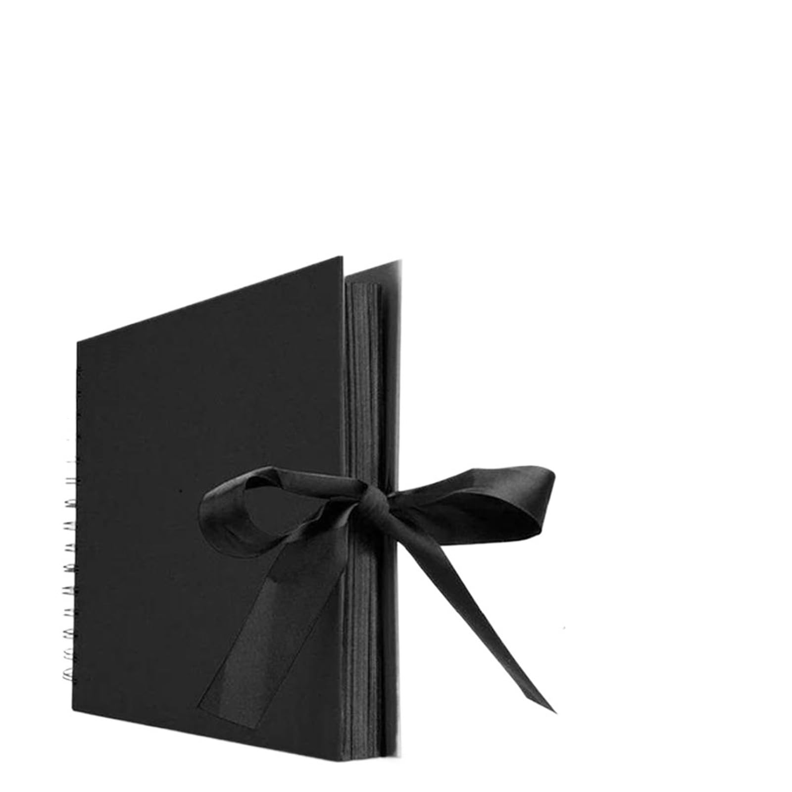 Scrapbook Album Black Pages Memory Books Craft Paper Photo Albums For Birthday Wedding For Photo(Black)