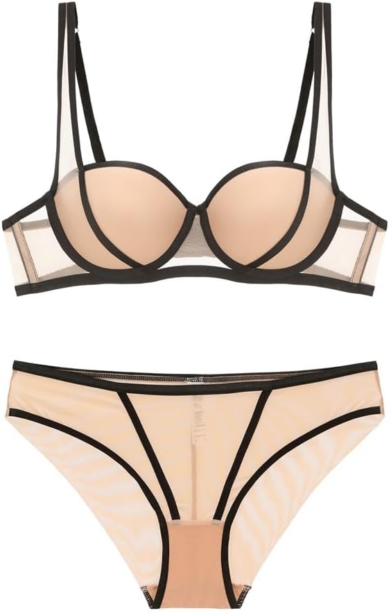 Women's Small Bra Push-up Bra Collection Bra Set Color Contrast Size Bra Cover