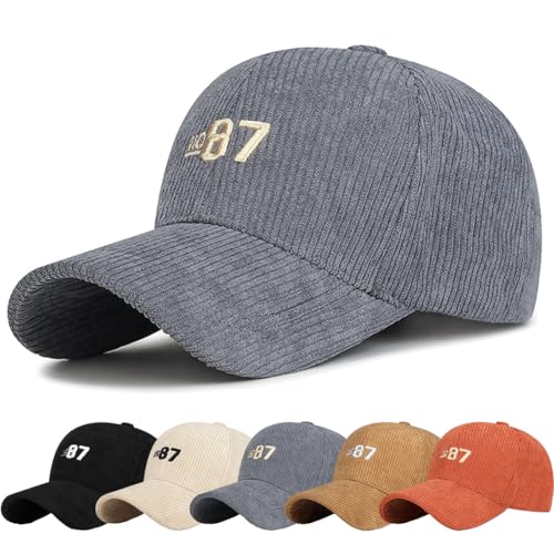 Gorra de Béisbol Vintage Unisex Sombrero de Sol de Pana Ajustable con Visera Curva Estilo Único en Gorra De Hombre y para Todas Las Ocasiones con diseño Moderno para el Verano Estilo Gorra Beisbol