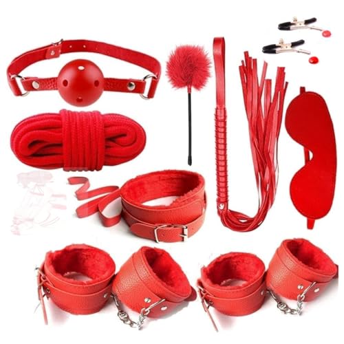 10 st/set Lekfull och söt Ƀondâge Kịt Cosplay Performance Kostymtillbehör för nybörjare - Bekvämt sporttillbehör (röd)