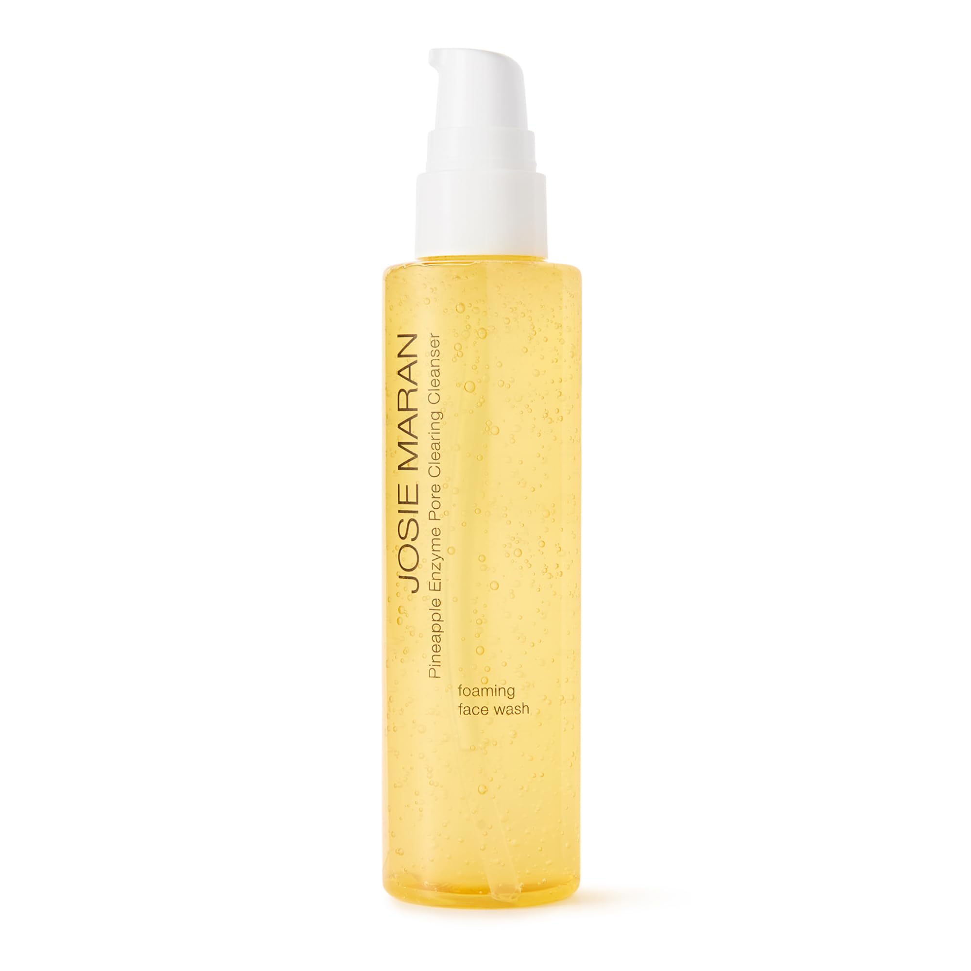 Josie Maran Pineapple Enzyme Foaming Cleanser - Gentle Face Wash & Pore Cleaner - Dissolves Impurities & Dead Skin - Use for a Smooth, Radiant Complexion (5 Fl Oz)