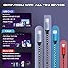 Dual Type-C Ports USB Multi Charging Cable Cord, 4 in 1 Charging Cables for Multiple Devices, Multi Charger Phone Charger Cord with iPhone 17/IP/Micro Port for iPhone 16-12/Android/iPad(5FT 2Pack)