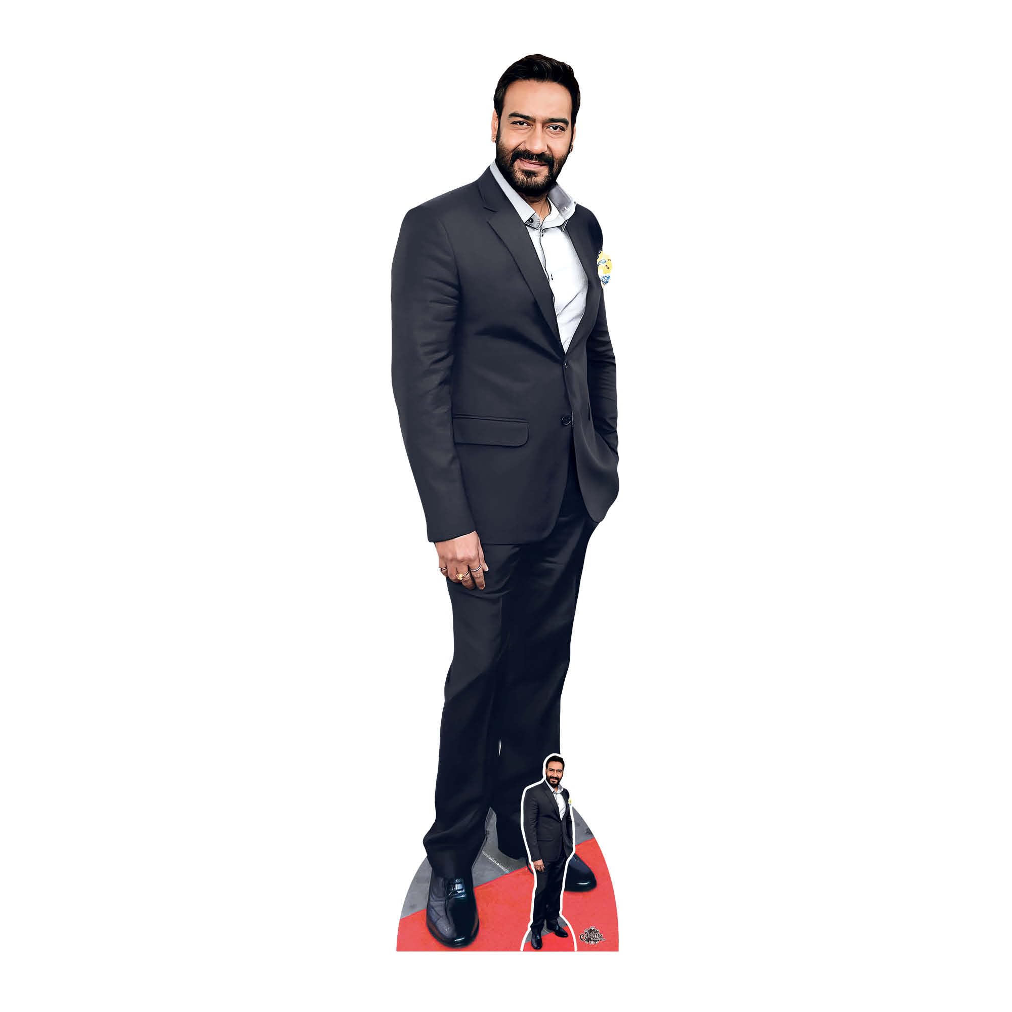 Ajay Devgn Lifesize Cardboard Cutout with Free Mini Celebrity Bollywood Standee