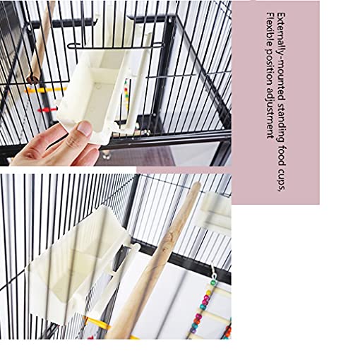 Tiiiopkvvv QS3/41320 Parrot Cage Large Breeding Cage Metal Luxury Villa Large Outdoor Cage Bird Cage Acrylic Cage Used thumb #5