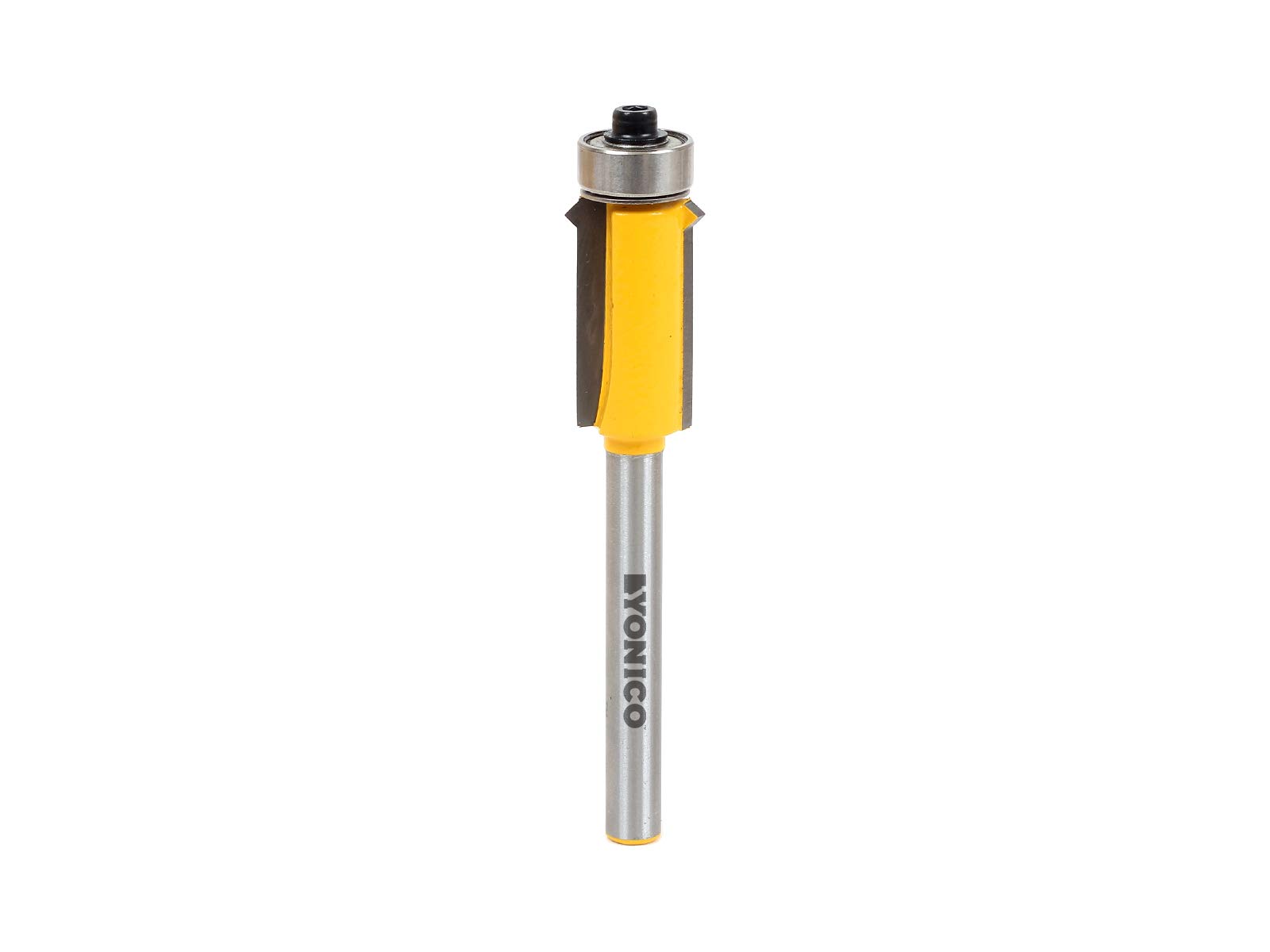 Yonico Grain/Silver 14149Q 1-Inch V Notch Flush Trim Router Bit 1/4-Inch Shank