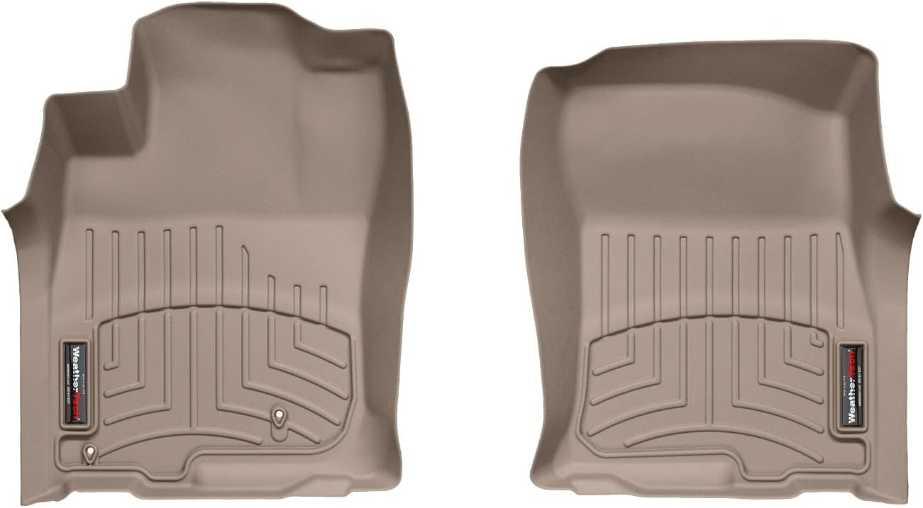 WeatherTech Custom Fit FloorLiners for Lexus GX, 4Runner, 1st Row (442861), Black