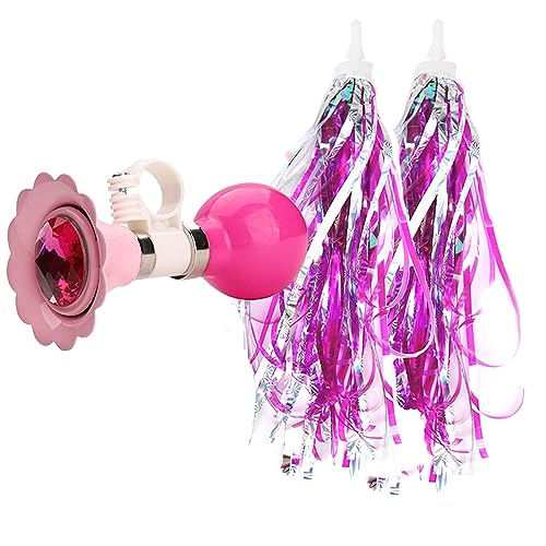 U-LIAN Kids Bike Horn Children Bicycle Bell Streamers and Bike Bell for Girls Bike Accessories for Girls or Boys