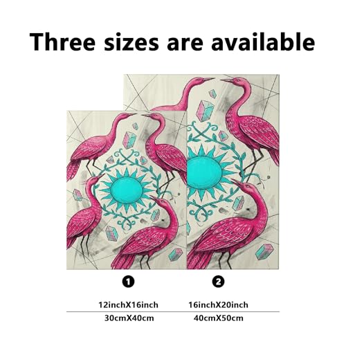 Cuadro de pájaros tropicales turquesa de 12x16 pulgadas para decoración de salón moderno 2
