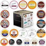 Perfect Samplers Dark Roast Coffee Pods Variety Pack, Strong Bold Coffee & Dark Roast Blends, Dark Roast Coffee Pods for Keurig K Cups Machines, Coffee Sampler 20 Count