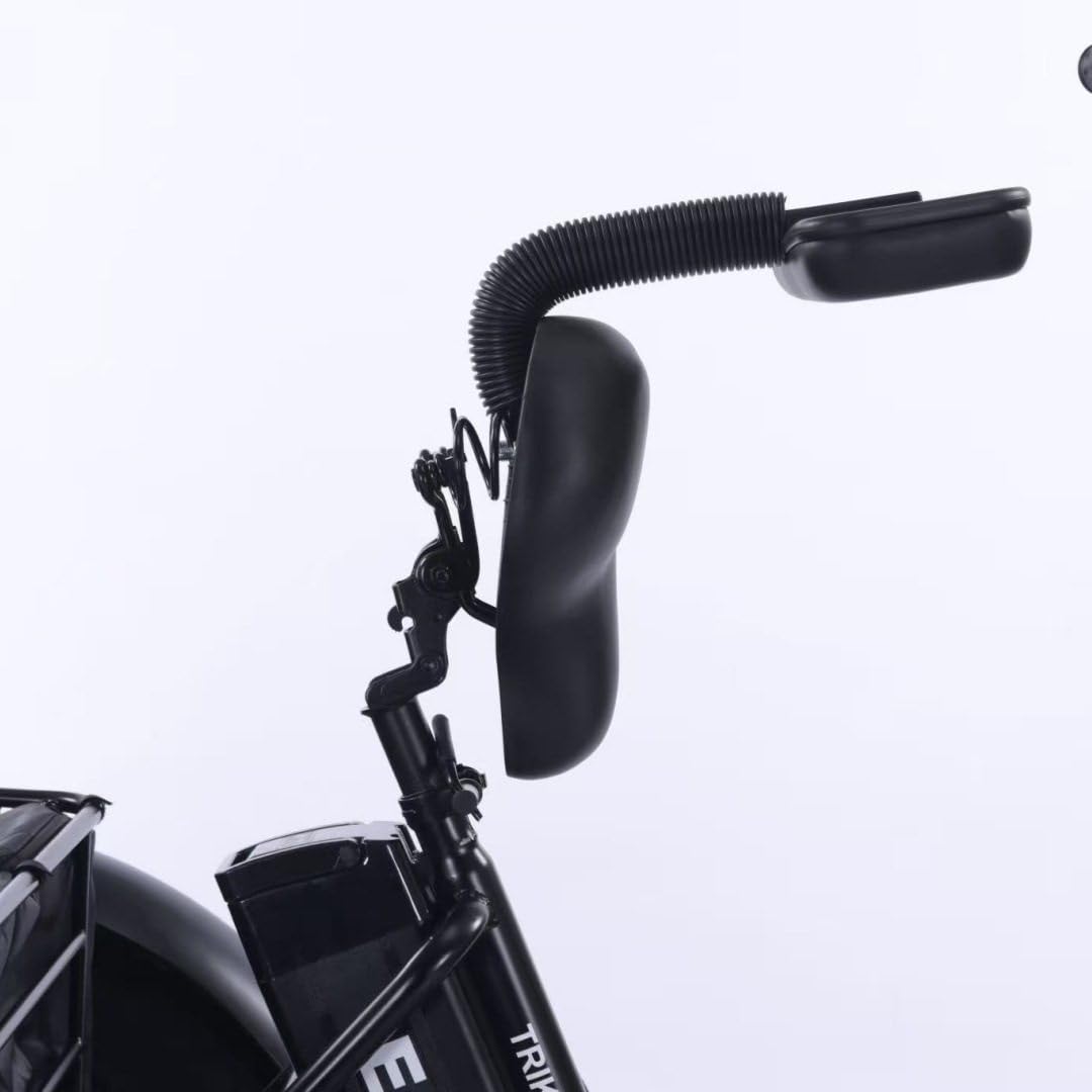 Tricycle électrique Pliable 20 Pouces, Tricycle à pédales pour Adultes avec Panier et Cadre Avant, Batterie Amovible 48 V/12 Ah - autonomie 35 km, Temps de Charge : 5 Heures