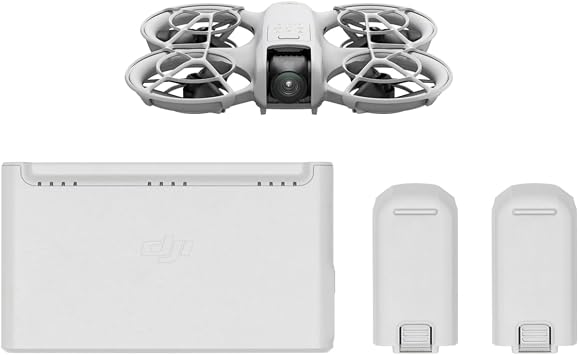 DJI Neo, Mini Drone with 4K UHD Camera for Adults, 135g Self Flying Drone that Follows You, Palm Takeoff, Stabilized Video, Bundle with Carrying Case and 20 Foldable Landing Pad (Combo)