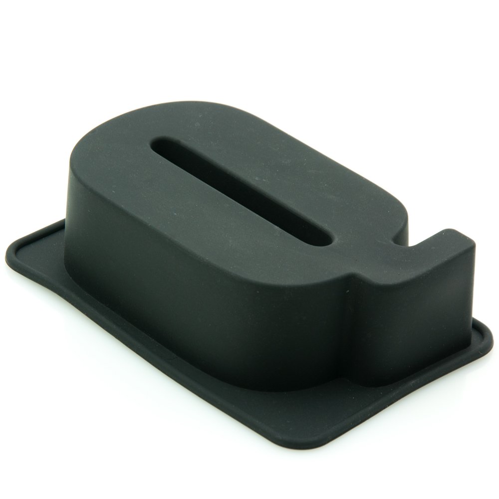 S4u Black Birthday Cake Letter Silicone Mould - Non-Stick Individual Personalized Flexible Bakeware For Sweet Cakes (Letter Q)
