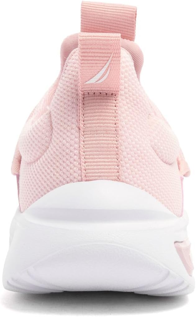 Nautica Girls Athletic Slip-On Sneakers, Comfortable Bungee Running Shoes, Stylish Tennis Footwear for Active Kids, Big Kid, Little Kid, Toddler