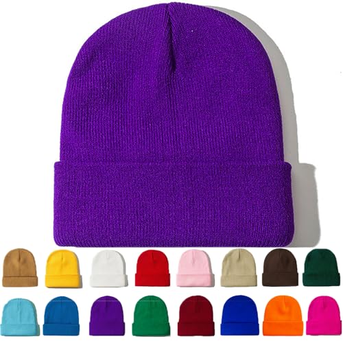 Beanie for Women Men Winter Hats Unisex Cuffed...