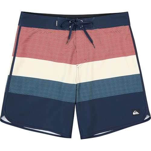 Short de bain Quiksilver Surfsilk Cargo bleu confectionné en tissu premium
