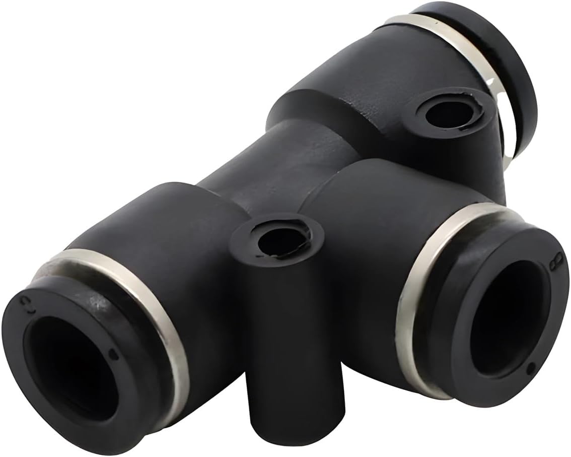 Black Pneumatic Fitting Pipe Connector Tube Quick Fittings 14mm/16mm PU PY PK PE PV SA HVFF PZA PM 1Pcs(PV,16mm)