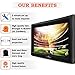 Talvania 33 Feet Inflatable Projector Screen for Outdoor and Indoor TV Movie Watching, Huge Screen, Blower, Tie Downs, Stakes, Sandbags and Storage Bag, Quick Blow Up, Jumbo (33' Black)