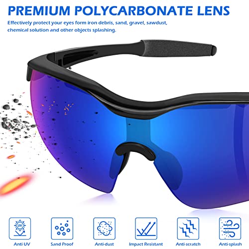 Image of OXG 12 Pack Safety Glasses, ANSI Z87.1 Protective Eyewear for Men Women