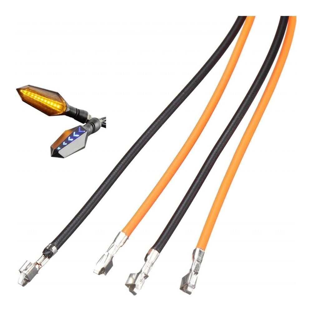Indicadores Para Scooter 12V Braker Blinker (2 Pcs-Amber Blanco) Resistente