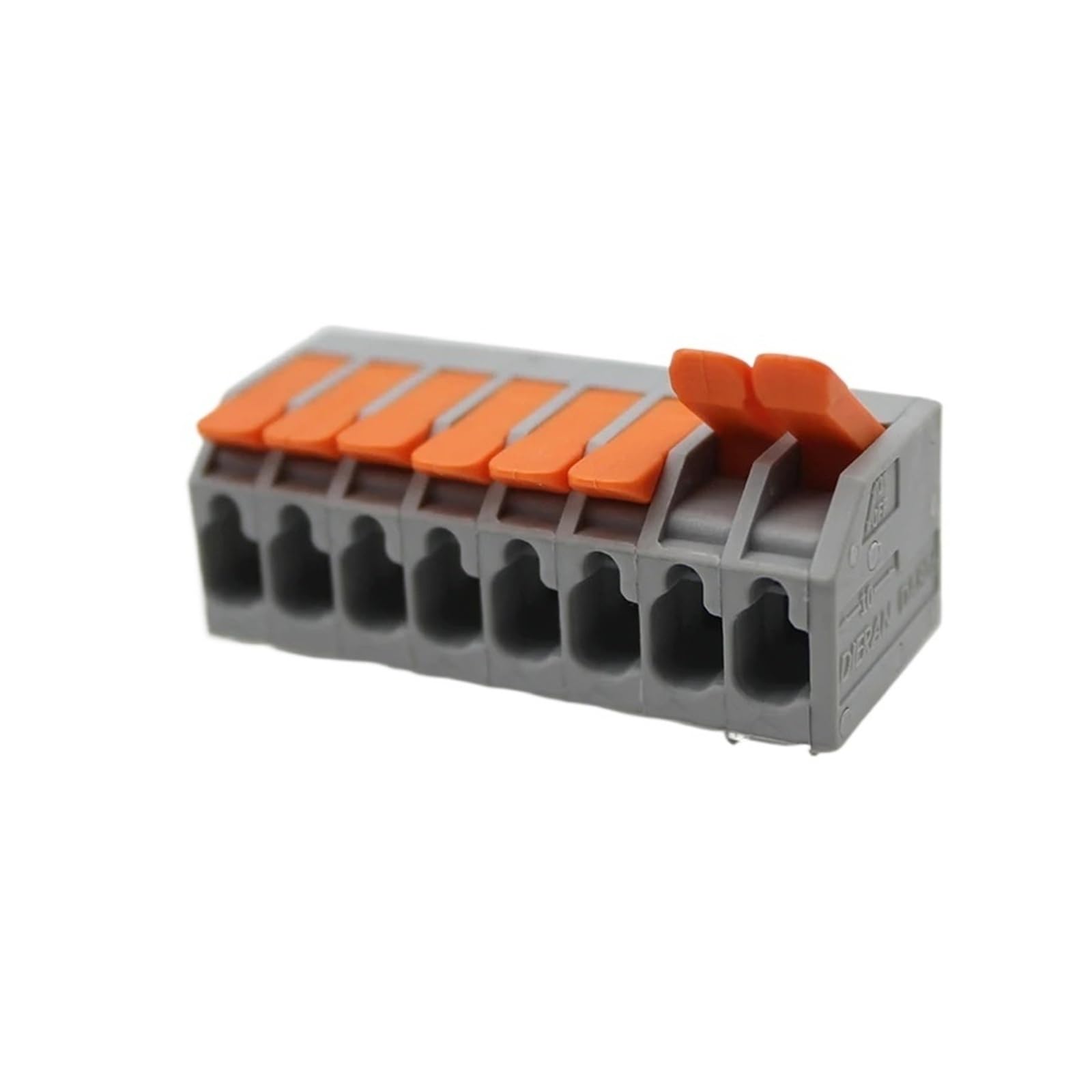 25 Stück/50 Stück Leiterplattenklemmenblock DA806R 2604, 2,5 mm² Abstand,0 mm Rastermaß, grau, 2604-1102 3 4 6(8P (10 PCS))