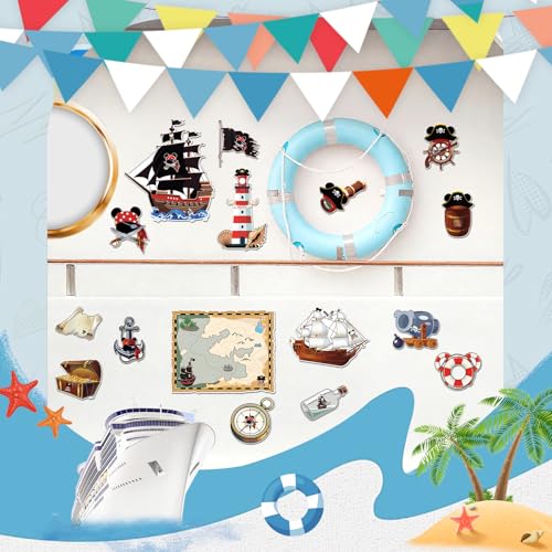 Imanes decorativos magnéticos para puerta de cabina de crucero miniatura 5